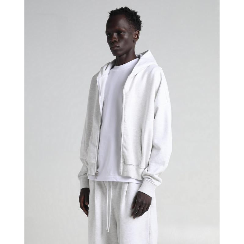 Cropped Double Zip Hoodie