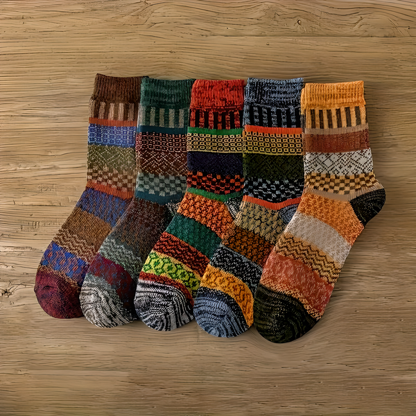 5 Pairs of Warm Socks for Autumn and Winter