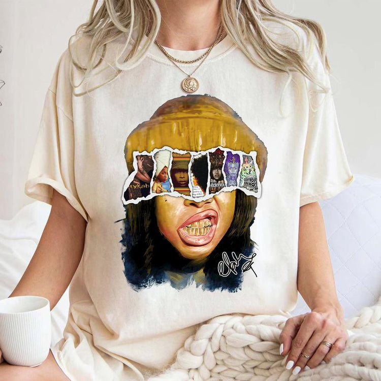 Erykah Badu Unisex Graphic T-Shirt, Retro 90&